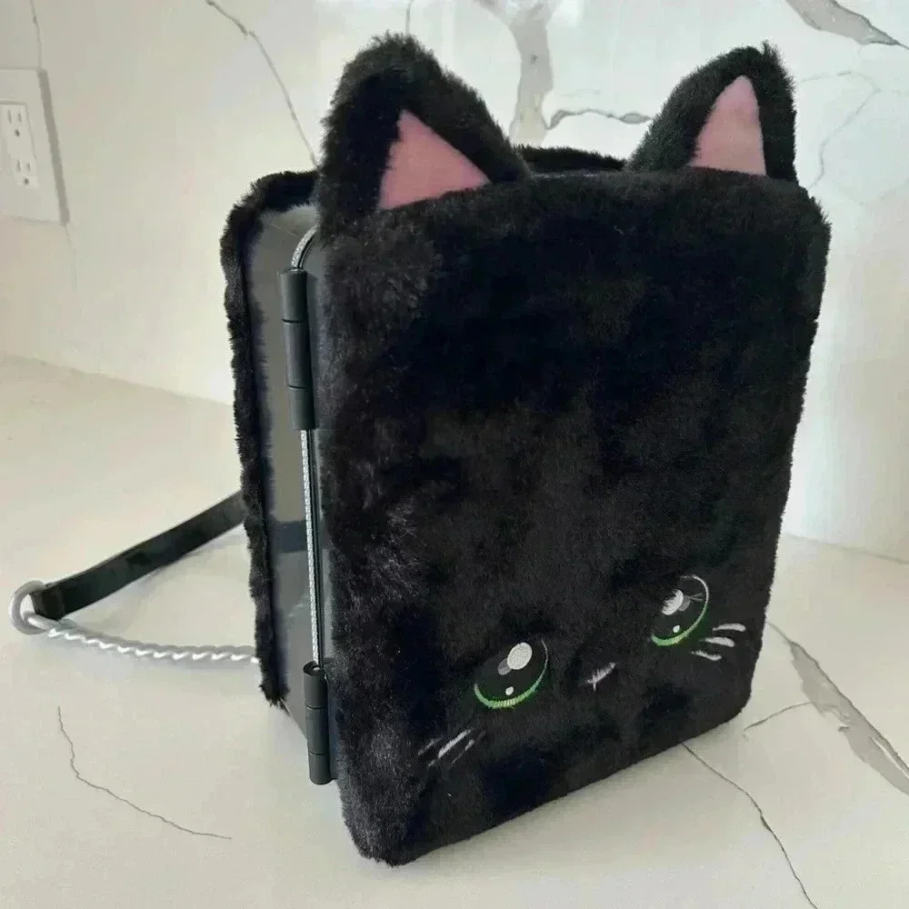 Na! Na! Na! Surprise Doll Fuzzy Black Kitty Cat Backpack NaNaNa Case Only
